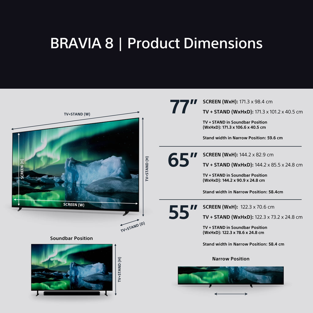 Sony K65XR80U 65 Inch BRAVIA 8 4K OLED Smart Google Bravia TV