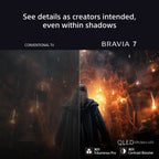 Sony K75XR70PU 75 Inch BRAVIA 7 4K QLED Mini LED Smart Google Bravia TV 2024