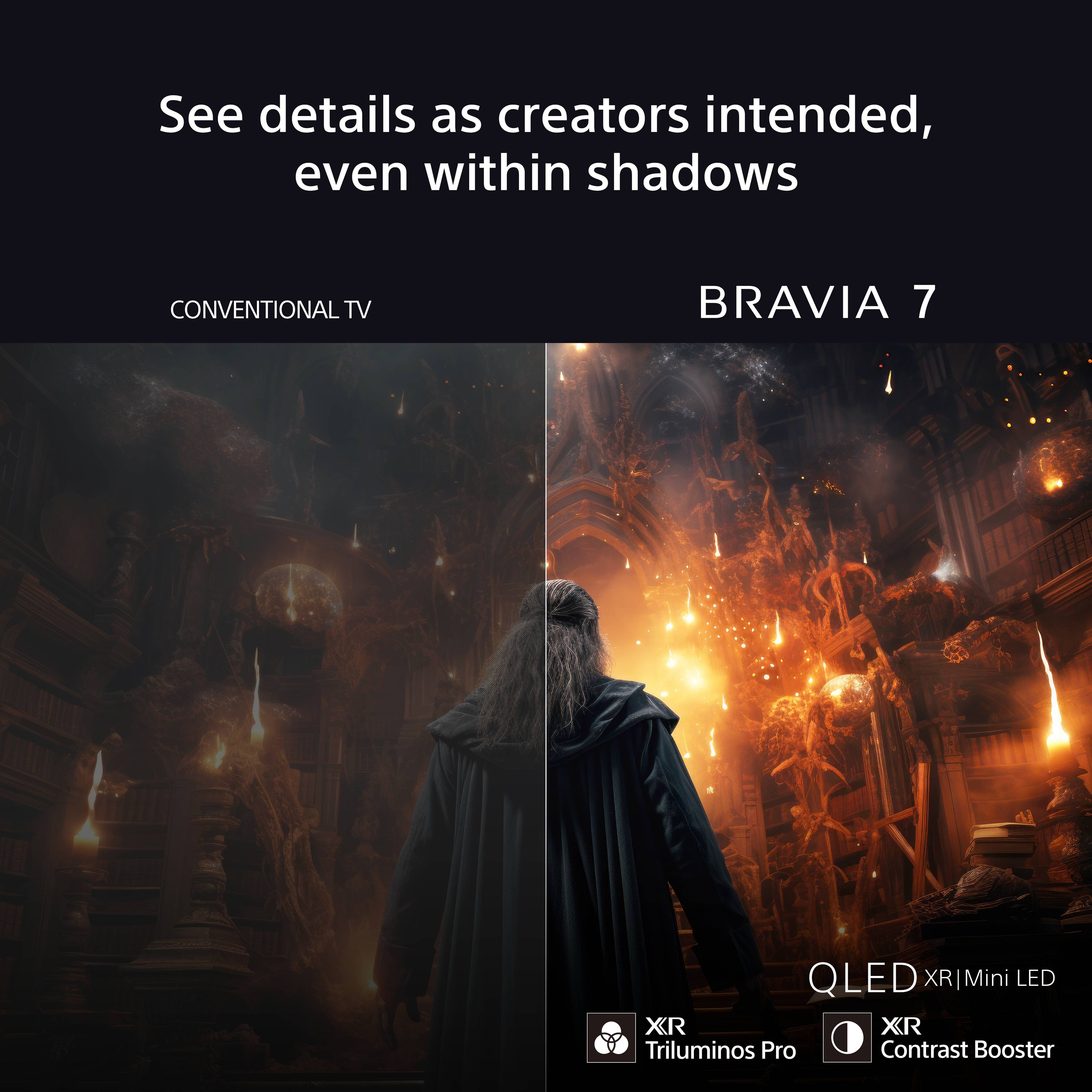 Sony K85XR70PU 85 Inch BRAVIA 7 4K QLED Mini LED Smart Google Bravia TV 2024