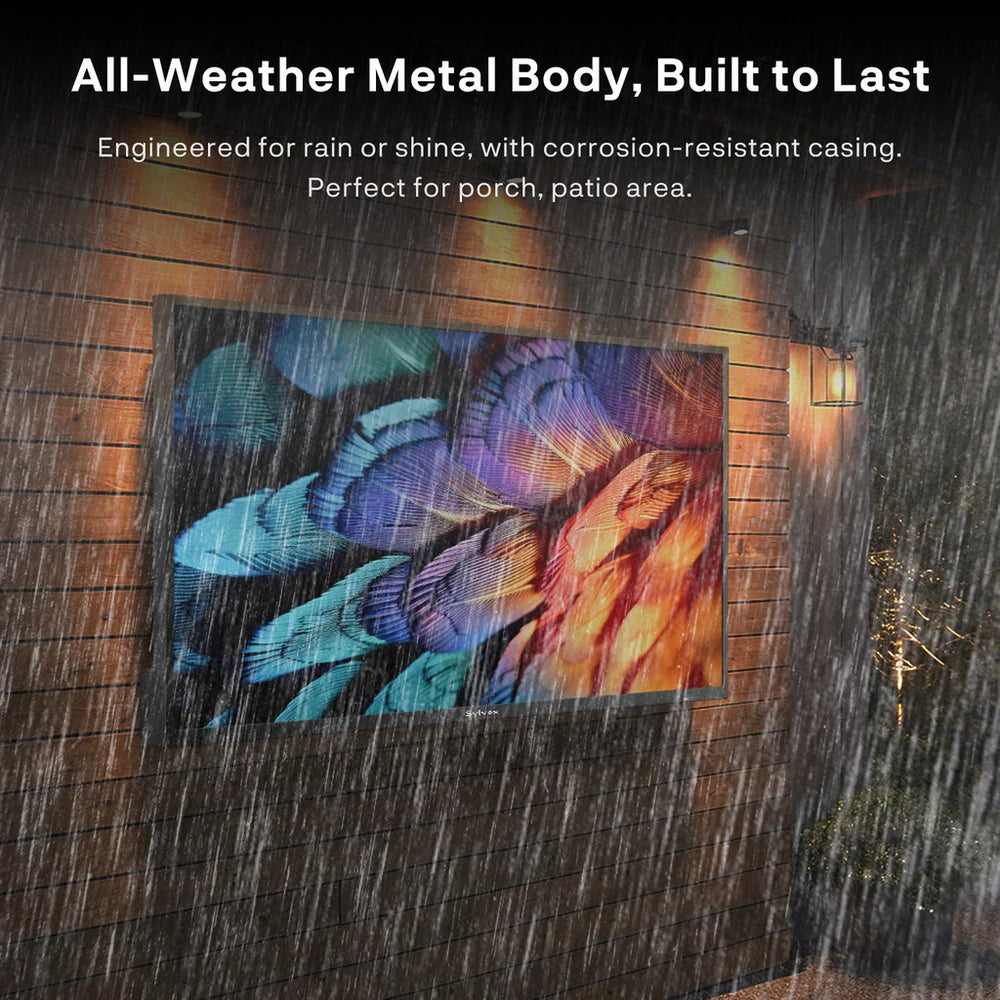 Sylvox OT43B1K4GC 43 Inch 4K Ultra HD LED Partial Sun Outdoor Smart TV