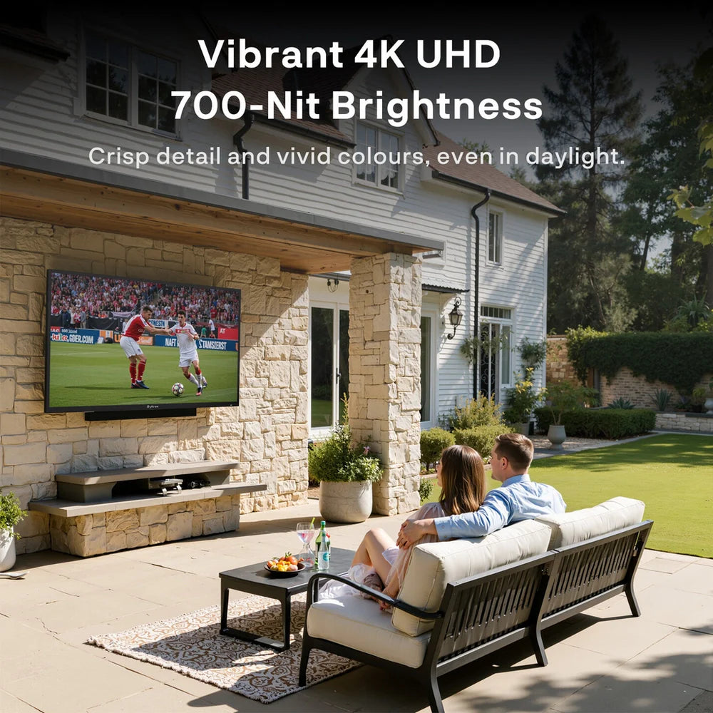 Sylvox OT43B1K4GC 43 Inch 4K Ultra HD LED Partial Sun Outdoor Smart TV