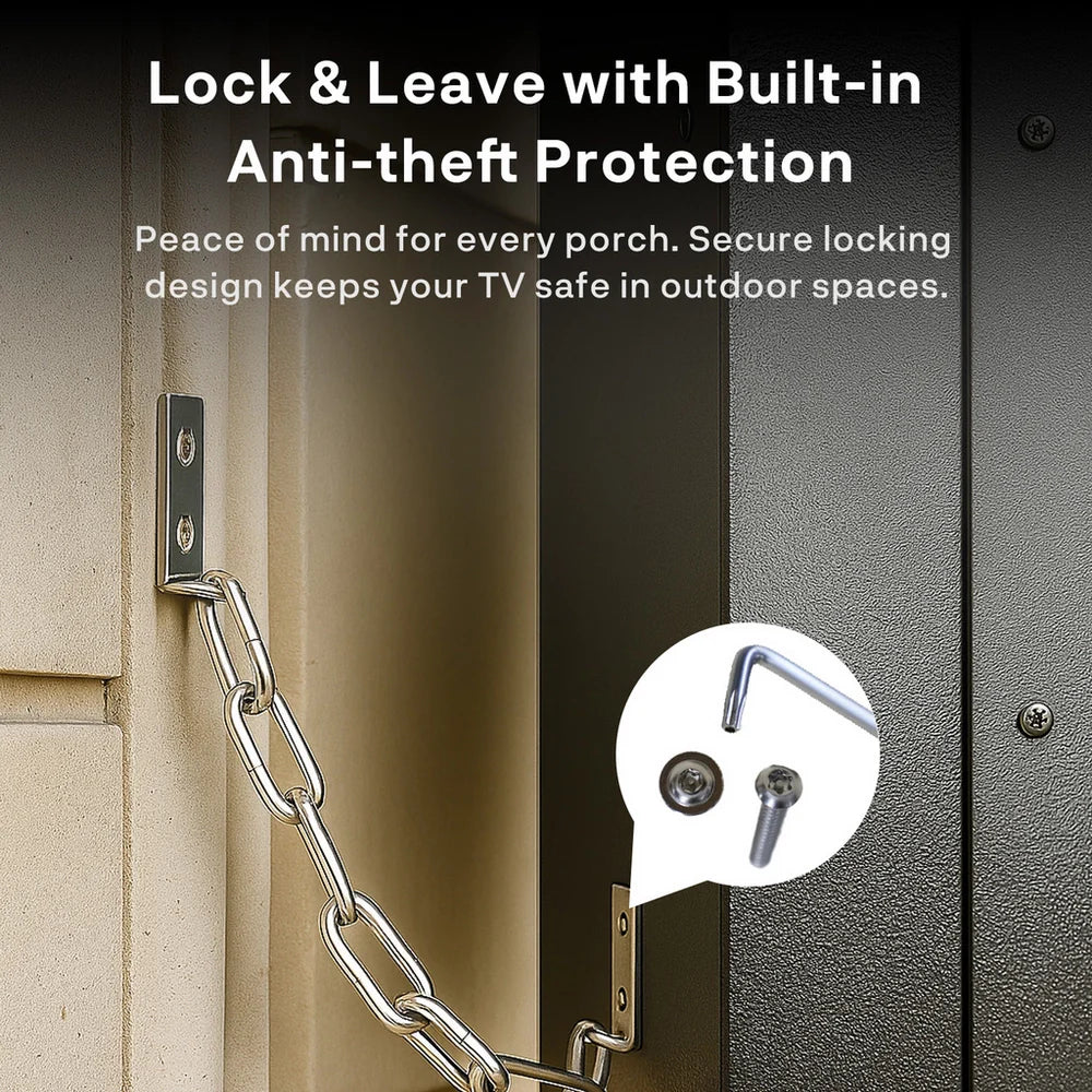 Sylvox OT50B1K4GC 50 Inch 4K Ultra HD LED Partial Sun Outdoor Smart TV