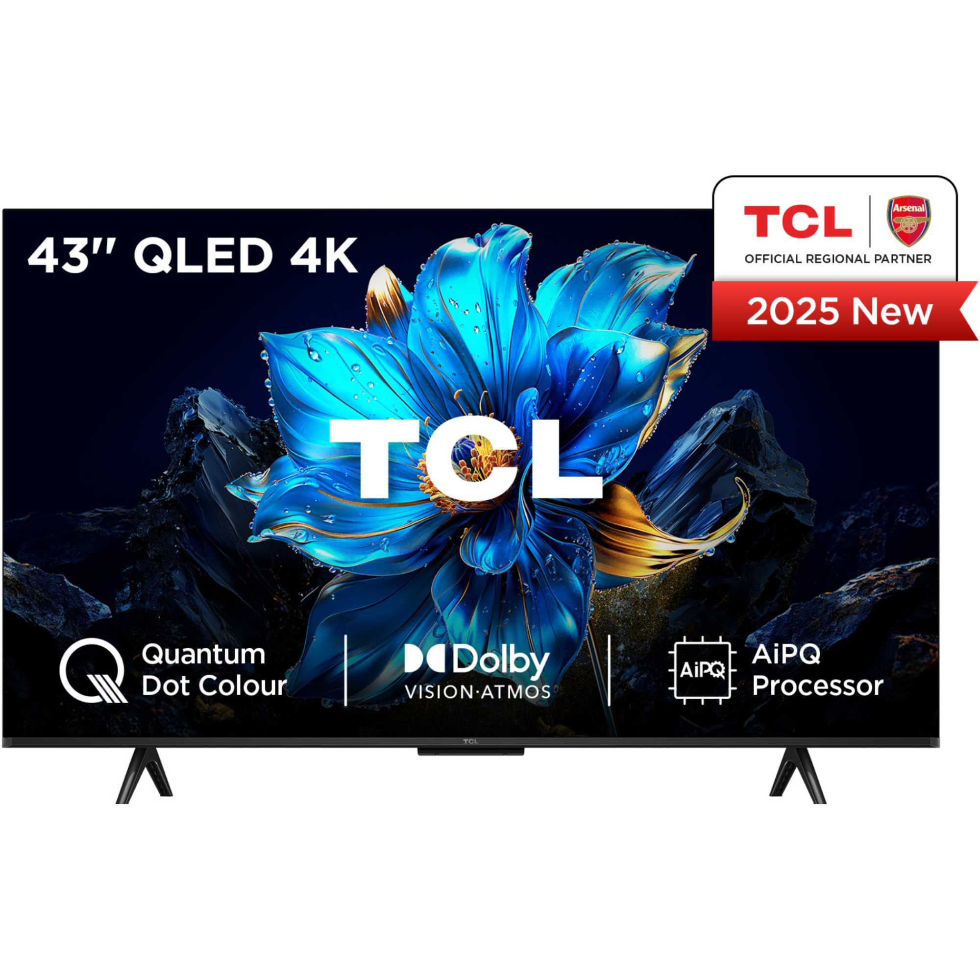 TCL 43P7K-UK 43 Inch P7K 4K QLED Ultra HD HDR Direct LED Smart Google TV 2025