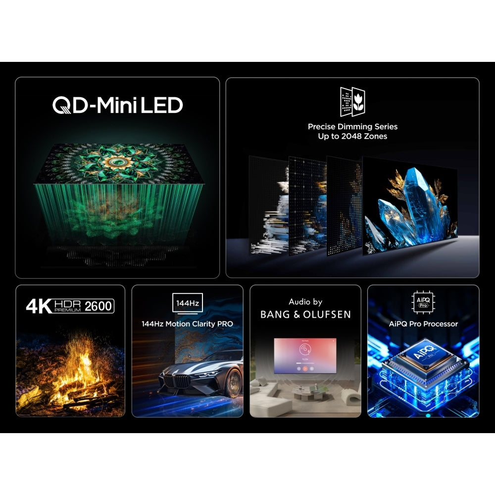 TCL 55Q7C-UK 55 Inch Q7C 4K Ultra HD HDR QD-Mini LED Smart Google TV 2025