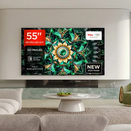 TCL 55Q7C-UK 55 Inch Q7C 4K Ultra HD HDR QD-Mini LED Smart Google TV 2025