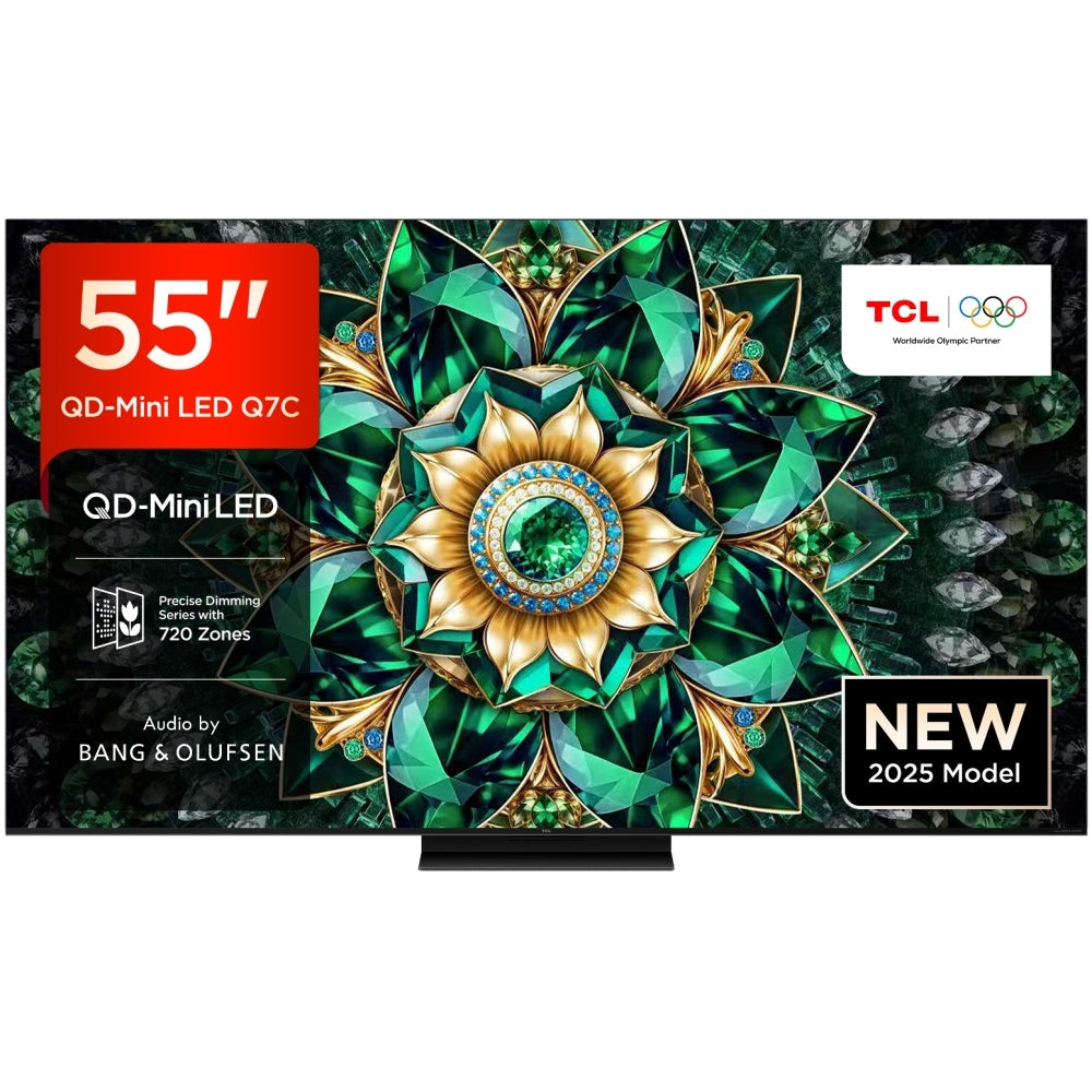 TCL 55Q7C-UK 55 Inch Q7C 4K Ultra HD HDR QD-Mini LED Smart Google TV 2025