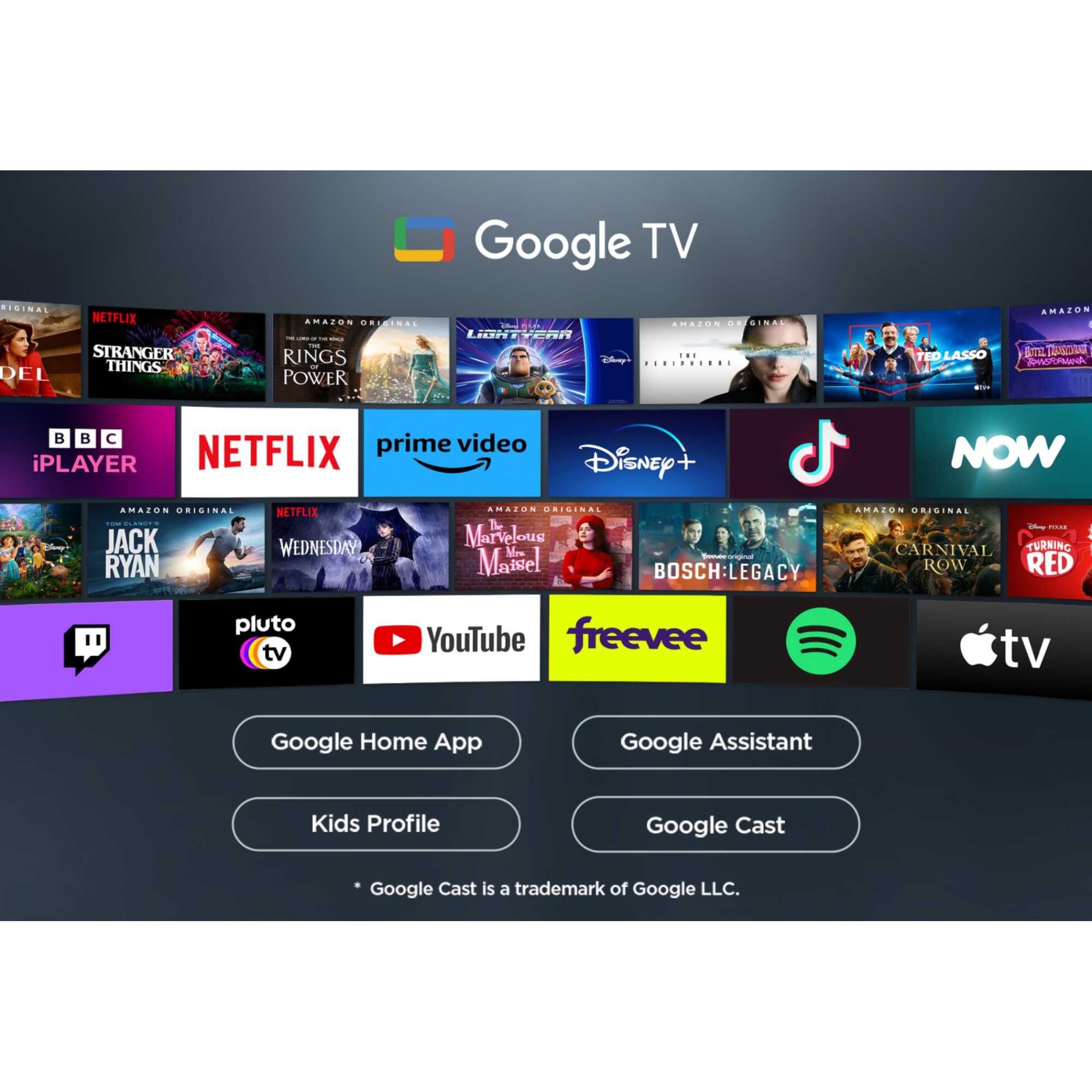 TCL 55T8C-UK 55 Inch T8C 4K QLED Ultra HD HDR Smart Google TV with 144Hz Motion Clarity Pro and Onkyo 2.1 sound
