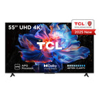 TCL 55V6C-UK 55 Inch V6C 4K Ultra HD HDR Direct LED Smart Google TV 2025