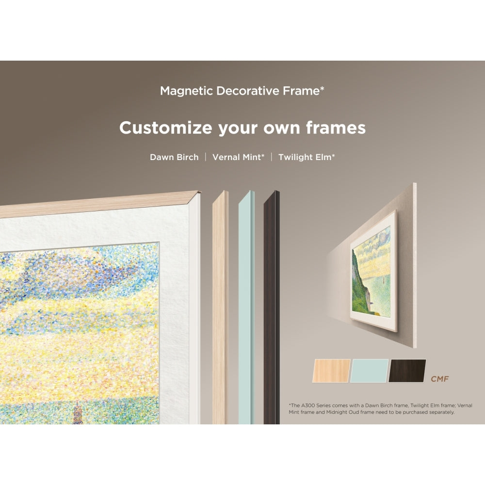 TCL 75A300W-UK 75 Inch NXTVISION A300W 4K Ultra HD QLED PRO HDR Google Frame TV 2025