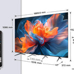 TCL 85T8C-UK 85 Inch T8C 4K QLED Ultra HD HDR Smart Google TV with 144Hz Motion Clarity Pro and Onkyo 2.1 sound 2025