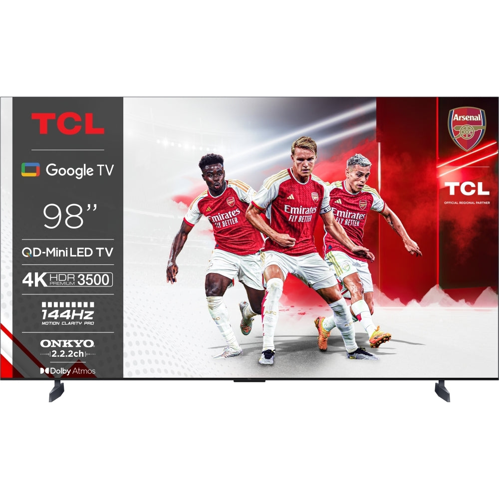 TCL 98C855K 98 Inch C855K 4K UHD HDR QLED Mini LED Smart Google TV 2024