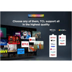 TCL 98P8K-UK 98 Inch P8K 4K Ultra HD HDR QLED Smart Google TV with 144Hz Motion Clarity Pro and Onkyo 2.1 sound 2025