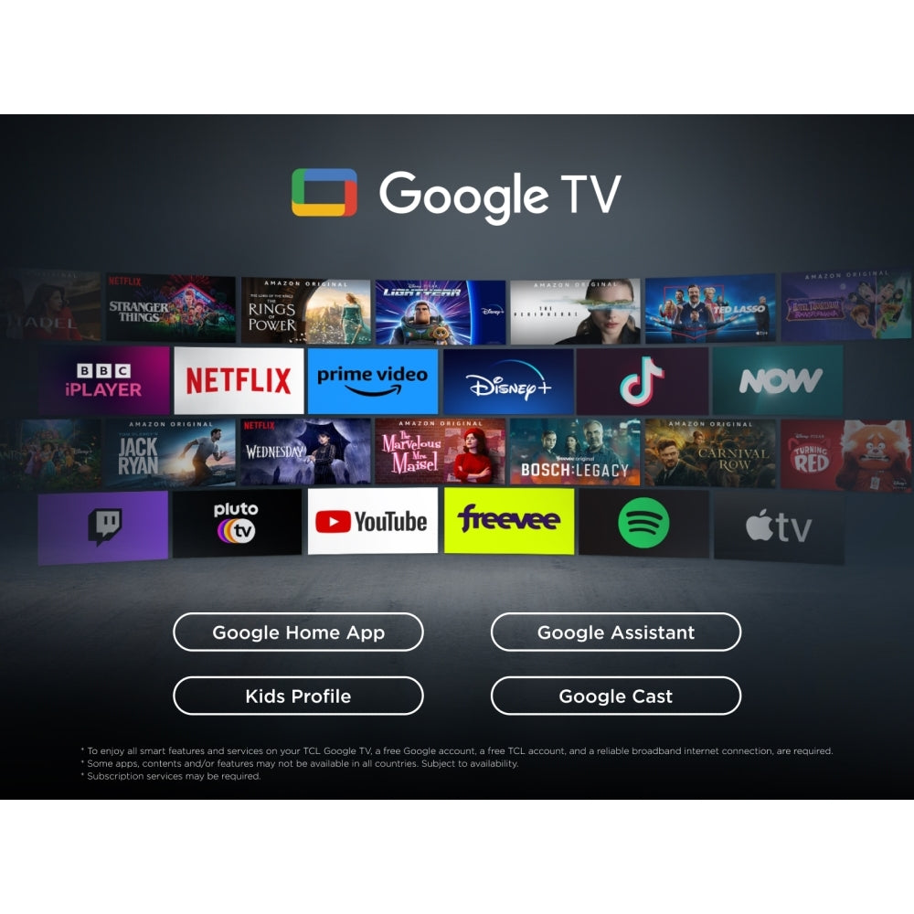 TCL 98Q6C-UK 98 Inch Q6C 4K Ultra HD HDR QD-Mini LED Smart Google TV 2025