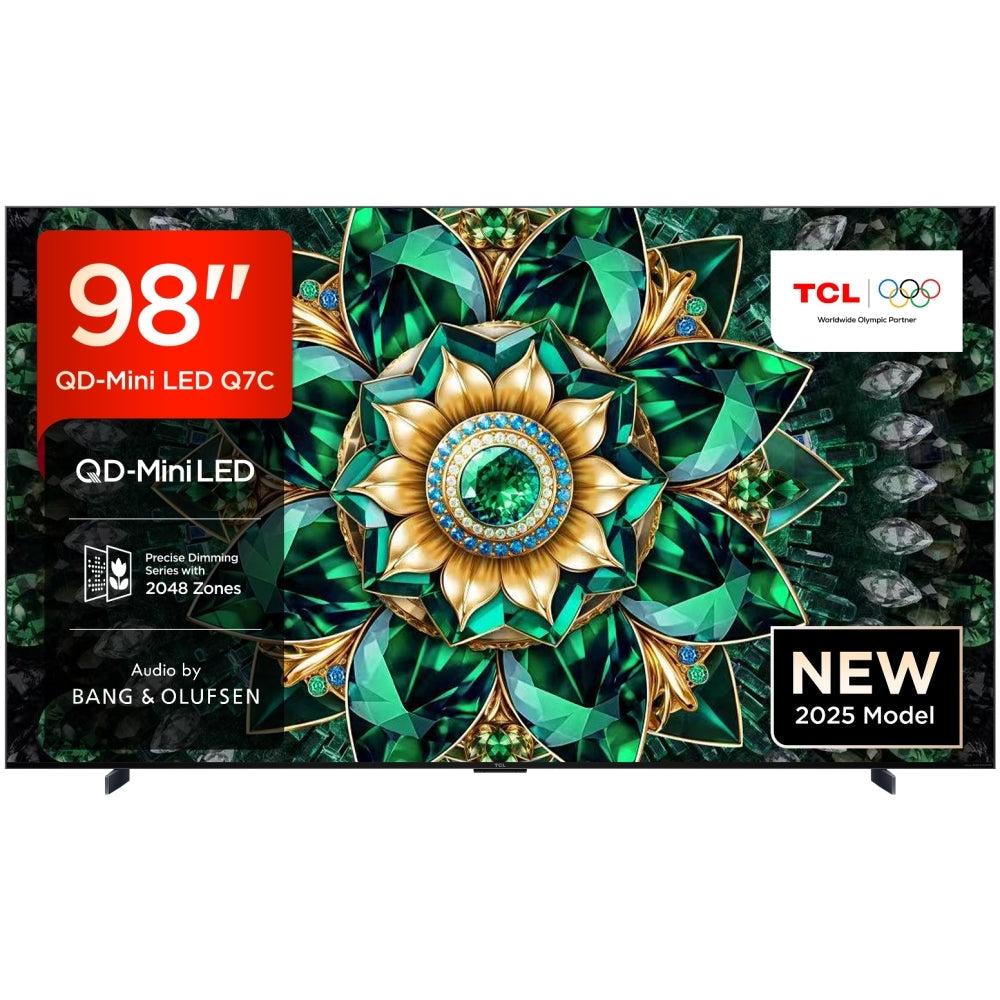 TCL 98Q7C-UK 98 Inch Q7C 4K Ultra HD HDR QD-Mini LED Smart Google TV 2025